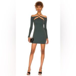 CAMILA COELHO Leah Mini Dress in Emerald Green Size Medium